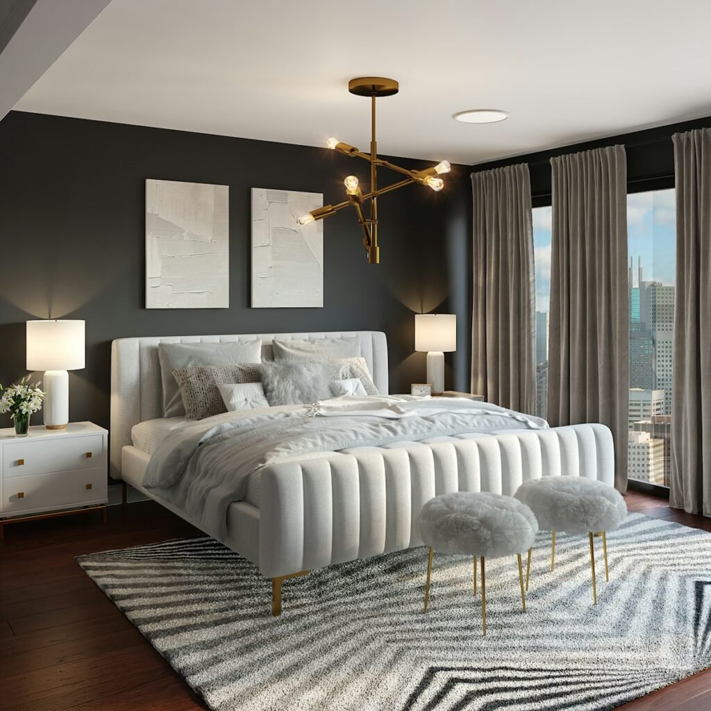 Illustrative stock photo of bedroom