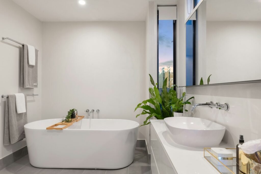 Illustrative stock photo of bathroom storage
